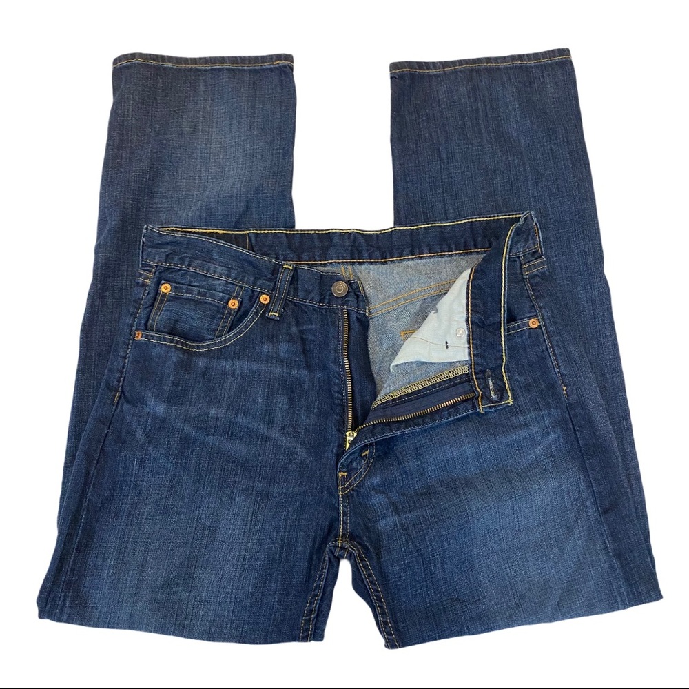 Levi’s 505 Straight Leg Medium Wash Blue Jeans